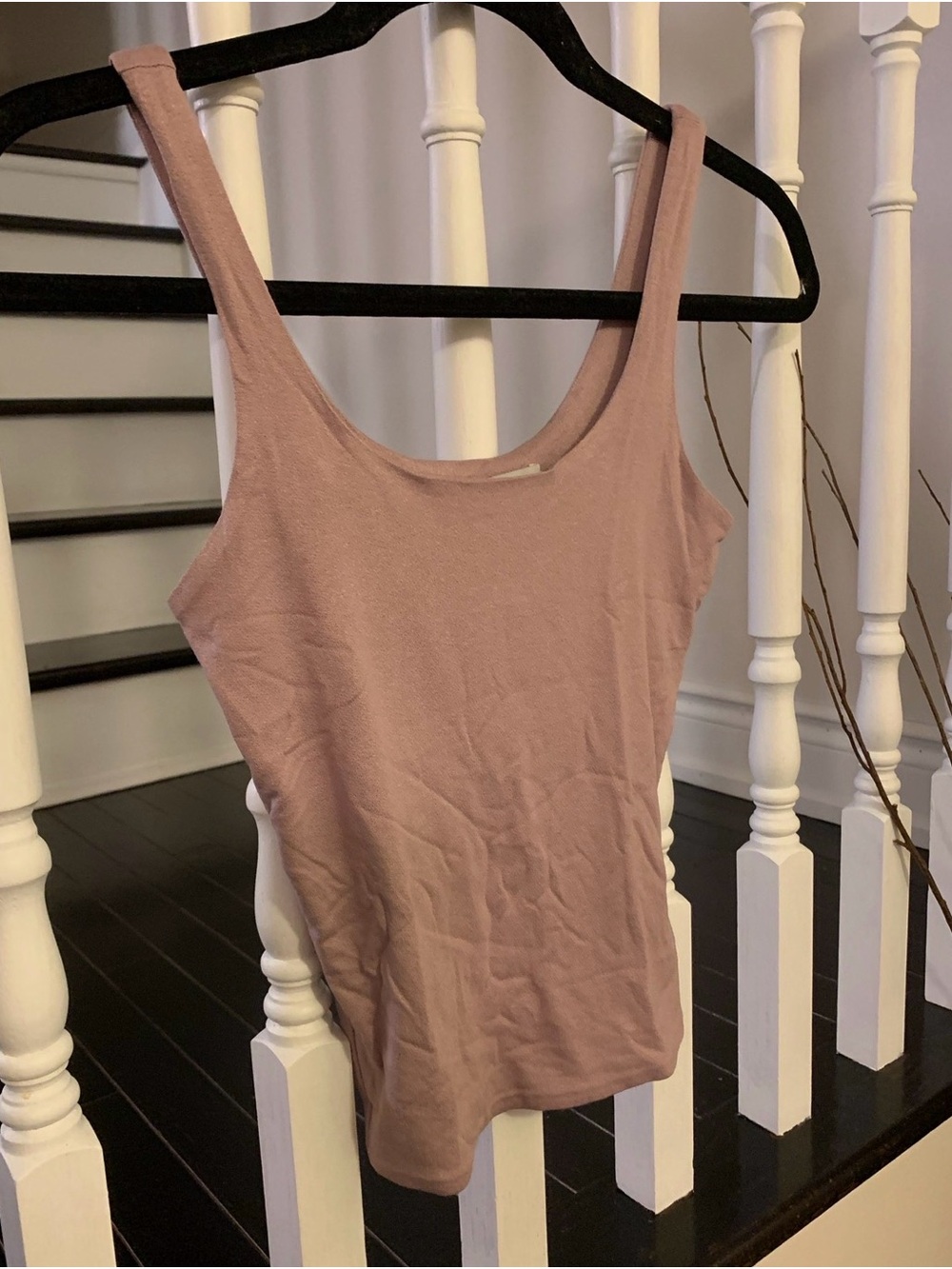 Love Tree Scoop Neck Crop Tank in Mauve